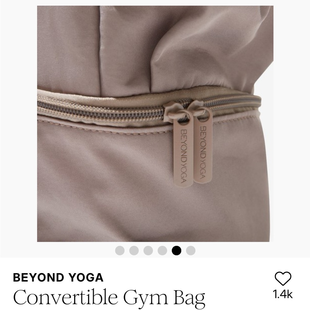 Beyond Yoga Gray Drawstring Bag - Picture 6 of 7